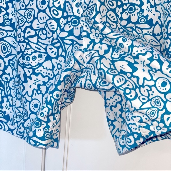 Trunks Surf & Swim Co. Blue Print Sano Trunks XL Boardshorts Beach Pool Vacation - Picture 5 of 10